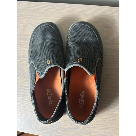 Olukai Kids Nohea Mesh Boys B Dark Shadow/Blaze Size B5 - Picture 4 of 8